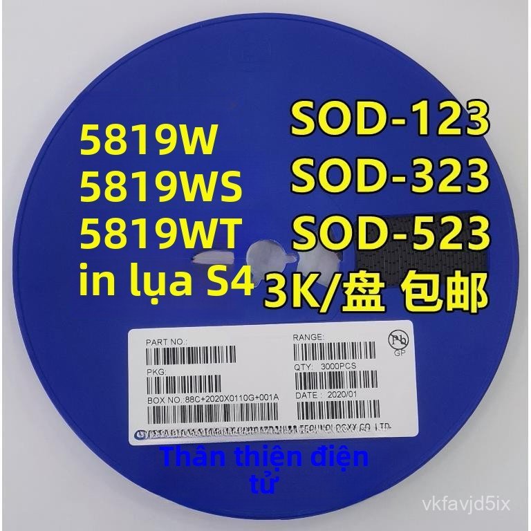 Diode chuyển mạch dán 1N4007WS 1N4007 T7 SOD-323 0805 SOD-123 1206 bền