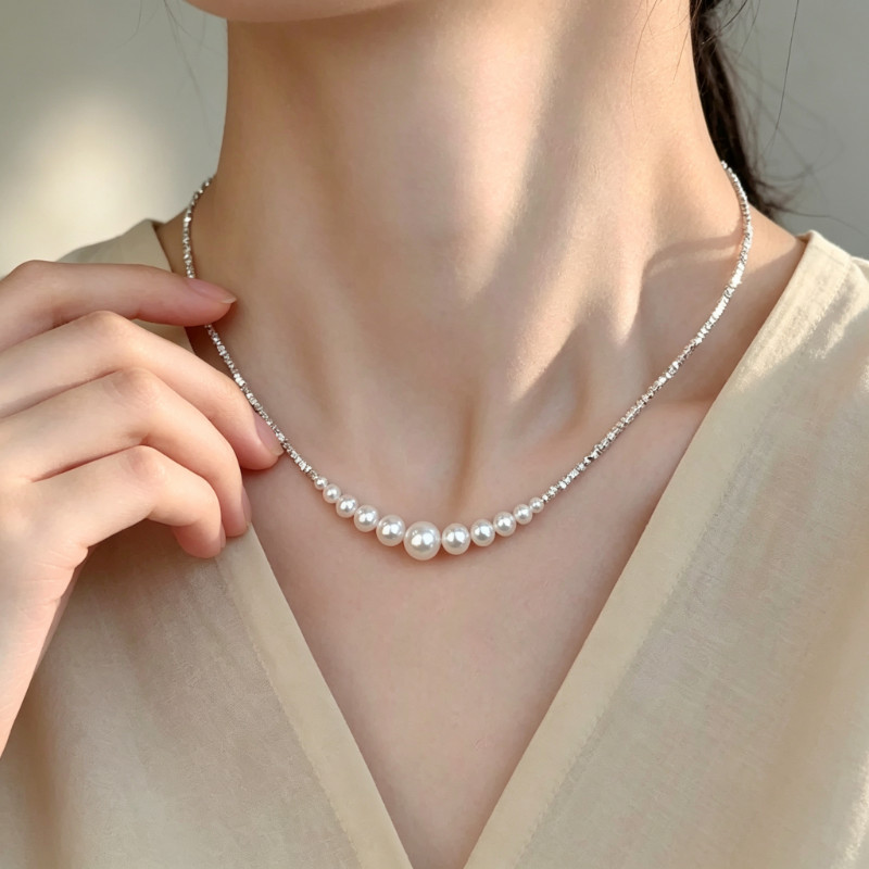 [Sẵn hàng] Dây chuyền phong cách châu Âu sang chảnh đi tiệc đi làm quà tặng
