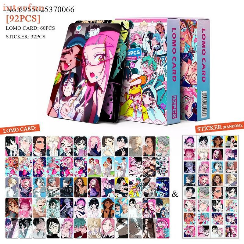 [Interfun] 92 Cái Anime Cards Game Manga Hàn Quốc Alien Stage LOMO Card Sticker Mizi Sua Ivan Till H