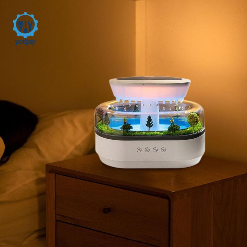 Máy tạo độ ẩm giọt mưa Máy tạo độ ẩm không khí cắm US cho máy tính để bàn Phòng khách Phòng ngủ