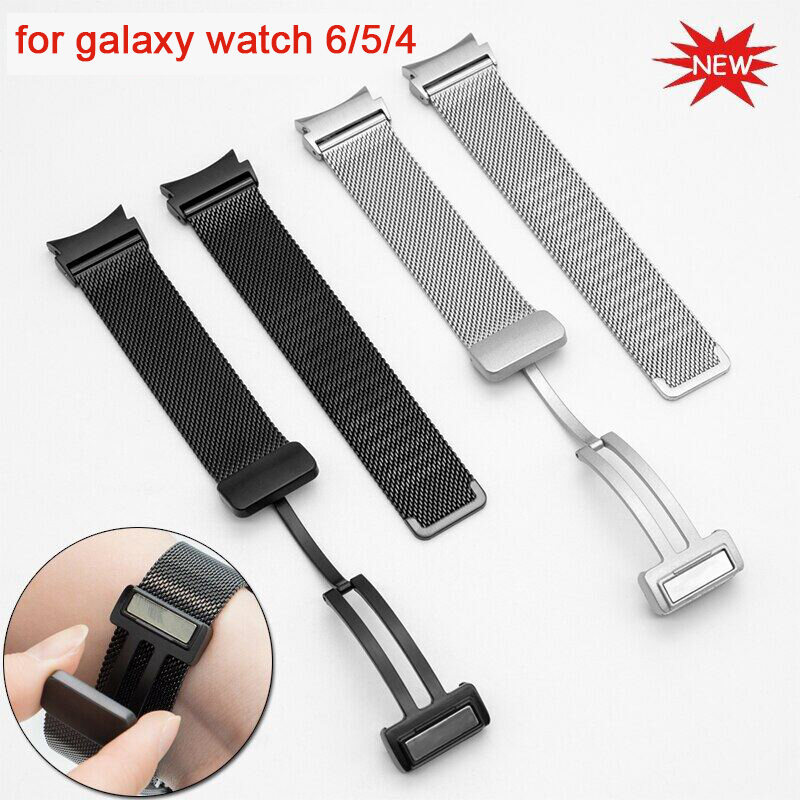 Dây đeo vòng Milanese cho Galaxy Watch 6 5 4 44mm 40mm 5 pro 45mm cho Galaxy Watch 6 Classic 43mm 47