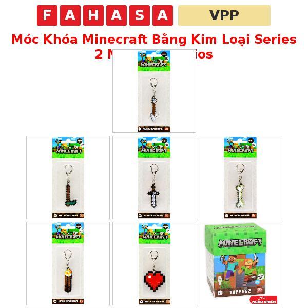 Móc Khóa Minecraft Bằng Kim Loại Series 2 Mojang Studios