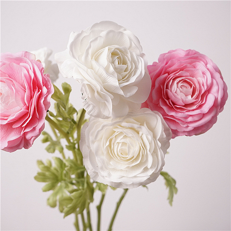 High-Quality Artificial Flower Moisture-Resistant Single Head Hydrangea Peony Wedding Bouquet Home F