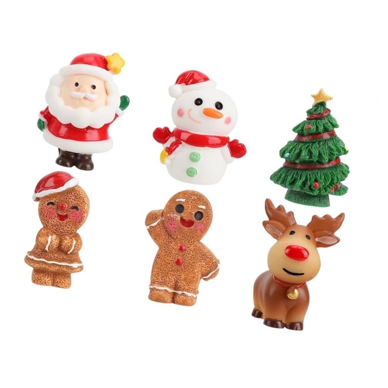 LU 6 Chiếc Bánh Nhựa Ông Già Noel Ngày Lễ