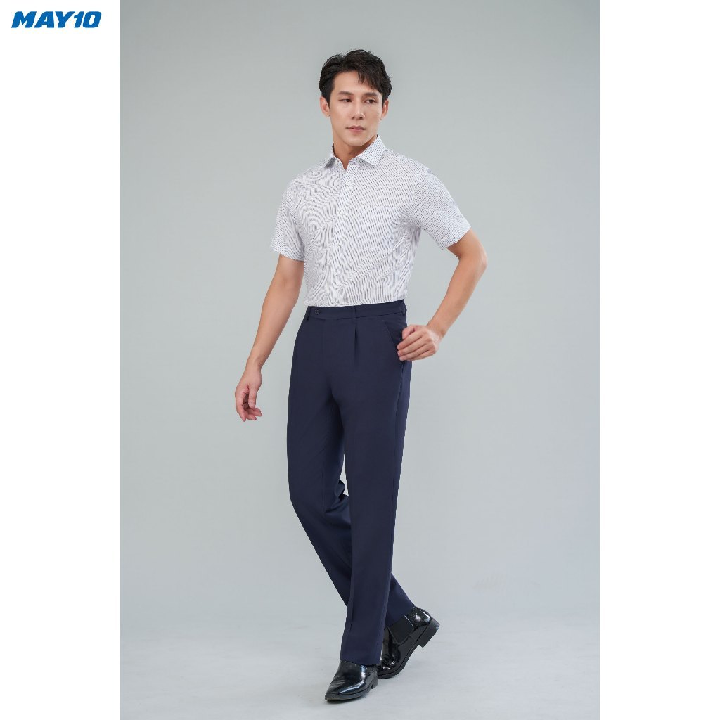 Quần âu nam có ly May 10 020123283CL VG068 (chưa lên gấu)