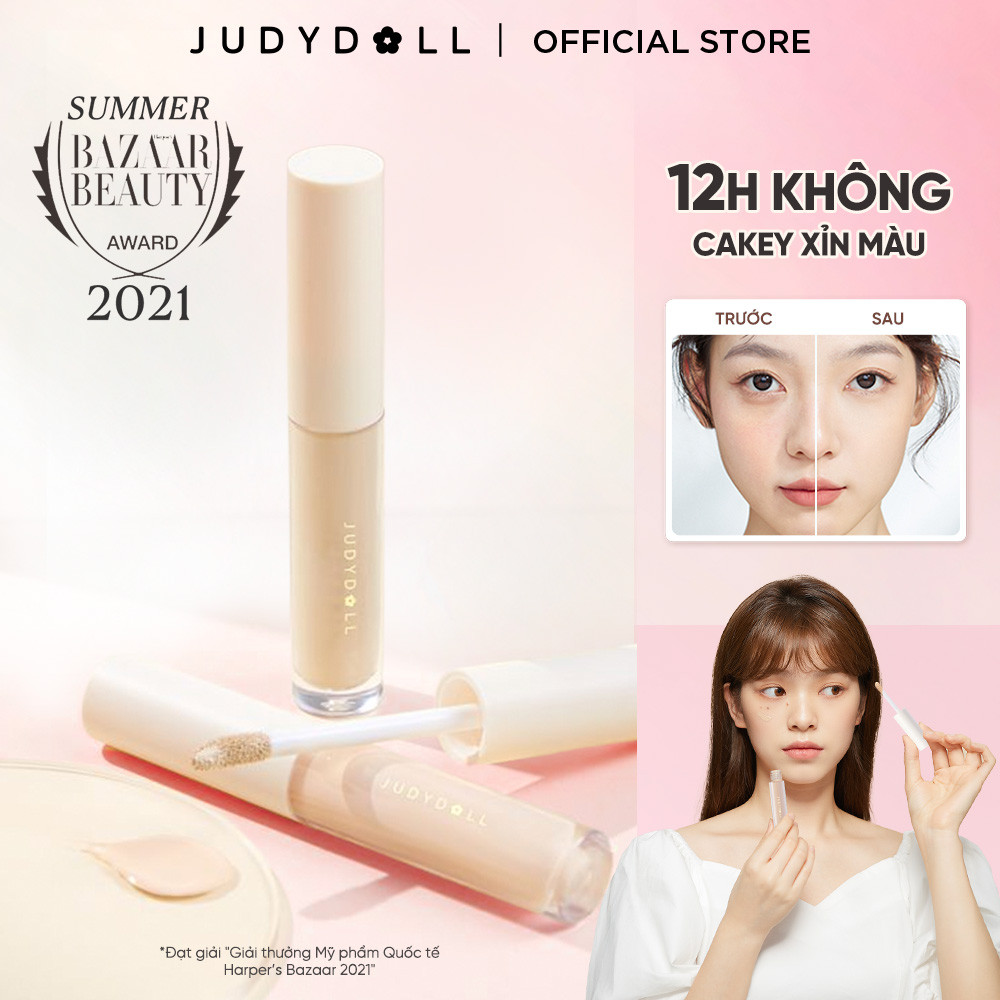 Kem Che Khuyết Điểm JUDYDOLL Liquid Concealer Che phủ tốt Che quầng thâm Không mốc Không đọng rãnh nhăn Lâu Trôi 3,2g | BigBuy360 - bigbuy360.vn