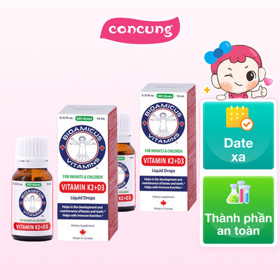 Combo 2 Bioamicus Vitamin K2D3 chính hãng