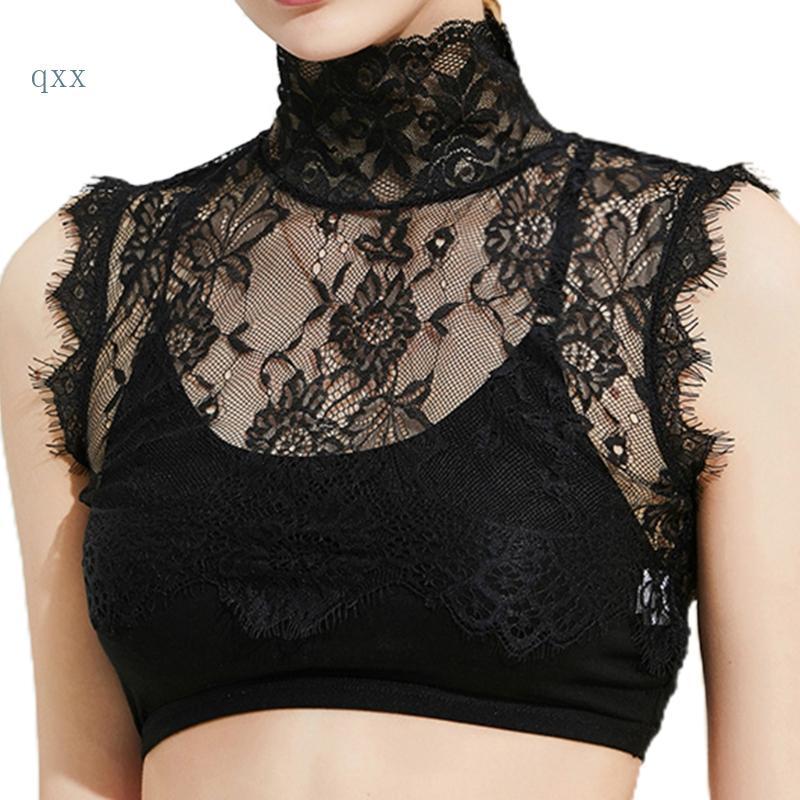 Áo sơ mi ren nữ cổ tháo rời style vintage