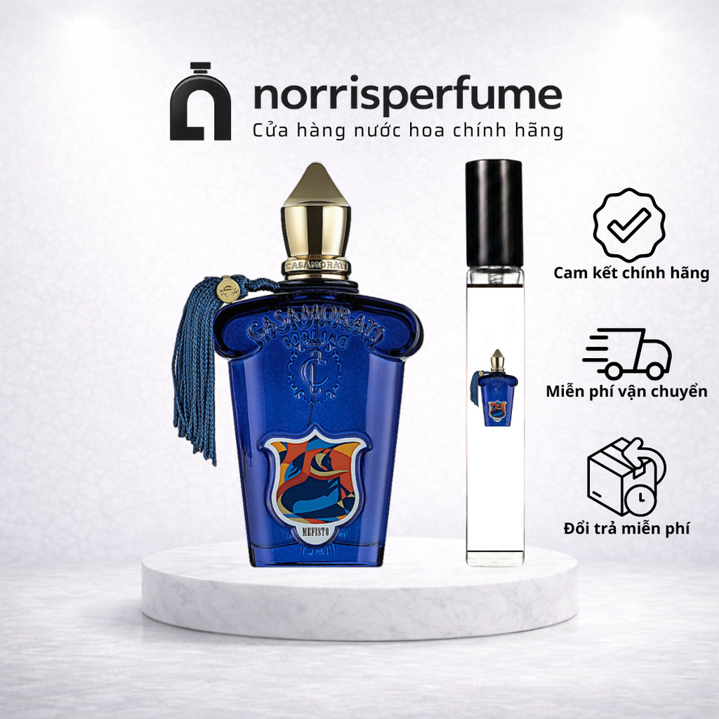 [Chính hãng] Nước hoa Unisex 10ml Xerjoff Casamorati Mefisto tươi mát, nam tính, lịch lãm
