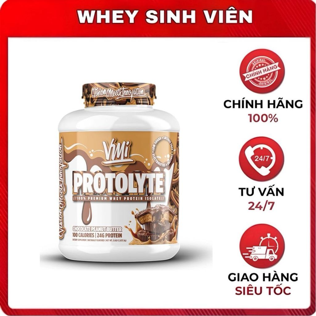 Bột đạm VMI ProtoLyte Premium Whey Isolate - Whey Tinh Khiết nhập Mỹ 3.6Lbs Whey Sinh Viên