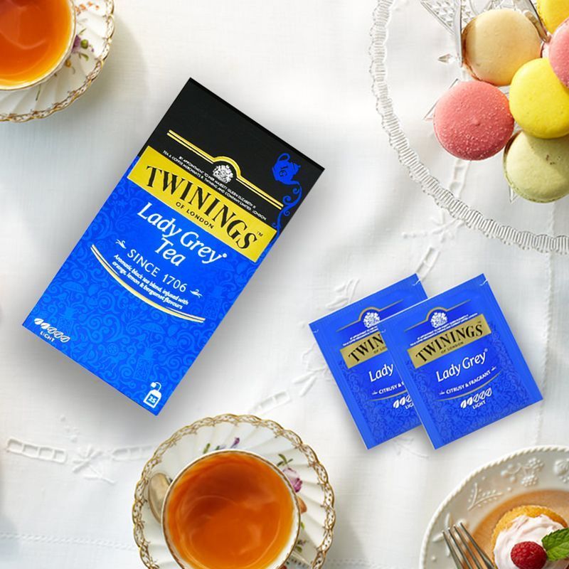 Twinings Twinings Nữ Anh Earl Grey Trà Đen 25 Miếng Bagged Trà Nhập Khẩu Trà Đen Độc Lập Túi 6.31v