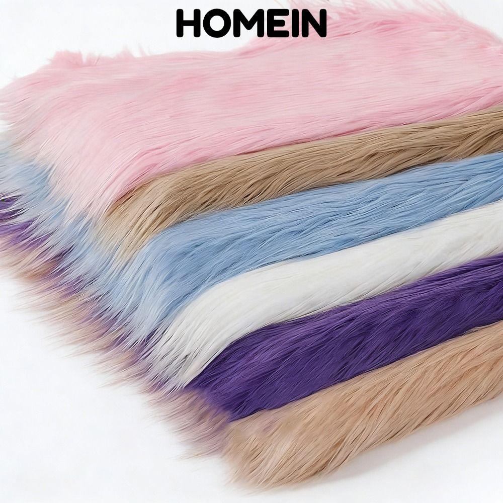 HOMEIN Vải Lông Thú Giả, Vải Lông Thú Giả Dài 9cm Màu Trơn, Phụ Kiện May 25x45cm Tóc Dài Vải Râu Thủ
