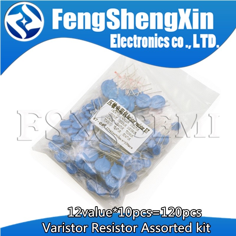 12 giá trị * 10 cái = 120 chiếc Bộ điện trở biến thể 5D471K 7D471K 7D431K 7D391K 10D471K 10D431K 10D