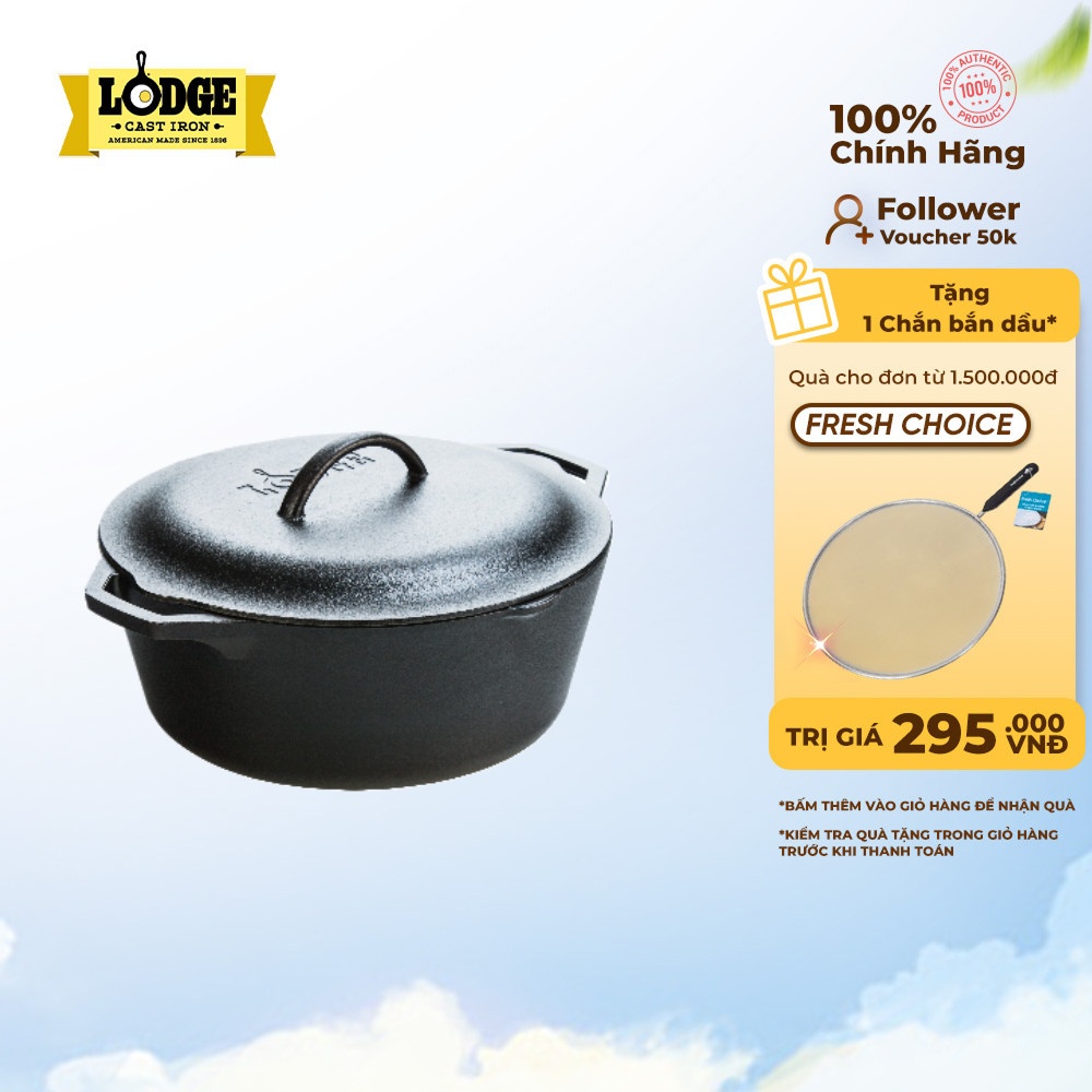 Lodge - Nồi gang - 25.7cm - 4.73L