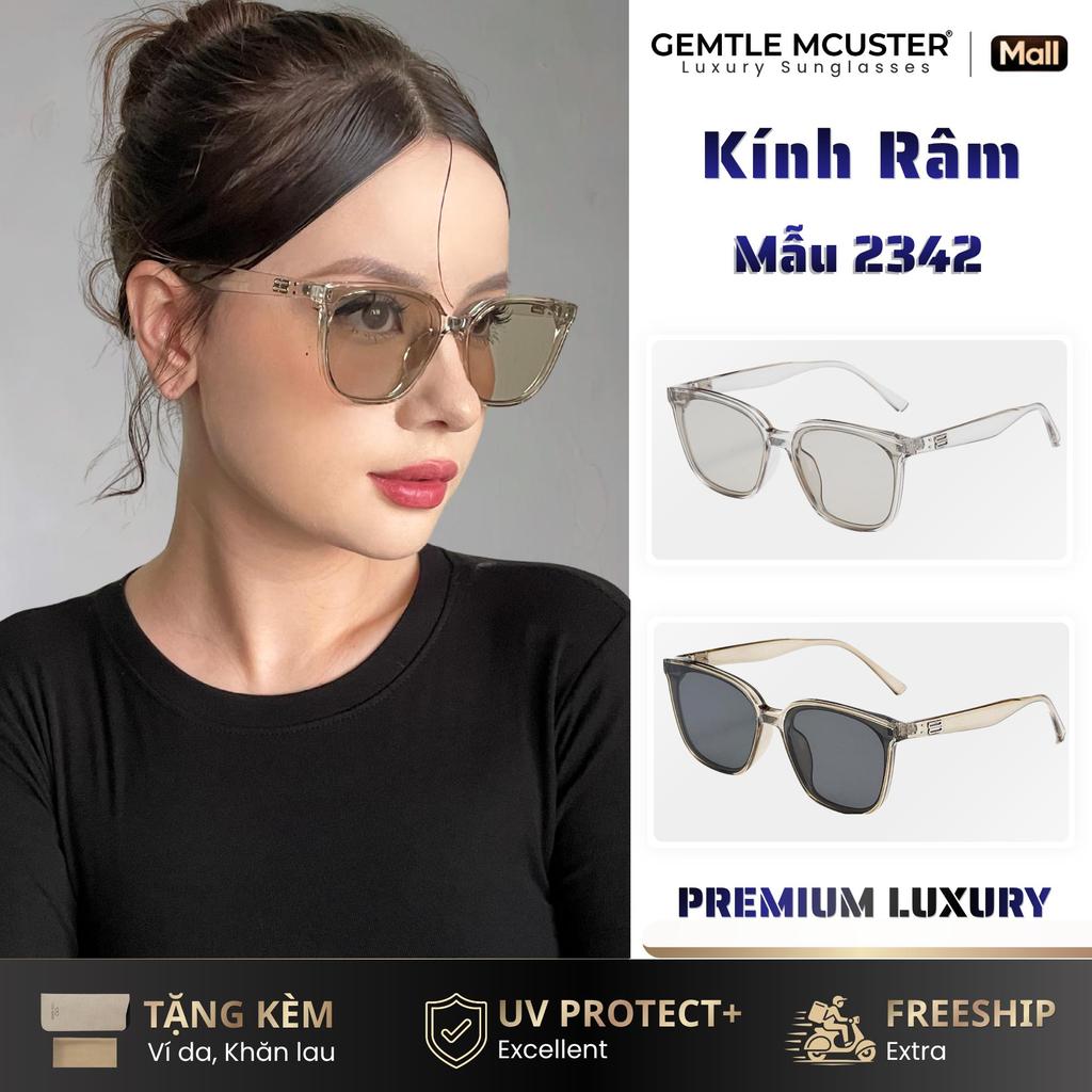 【GEMTLE MCUSTER】Kính Mắt Nữ, Thời Trang, Kính Râm Chống Nắng UV400, Chất Liệu PC Chất Lượng Cao, YD7