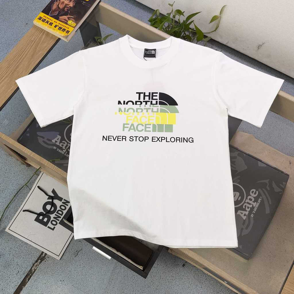THE NORTH FACE / NORTH FACE 2026 Cổ Tròn Cổ Điển Áo Thun Ngắn Tay Nam Nữ Phong Cách Chui Đầu Slim-fi