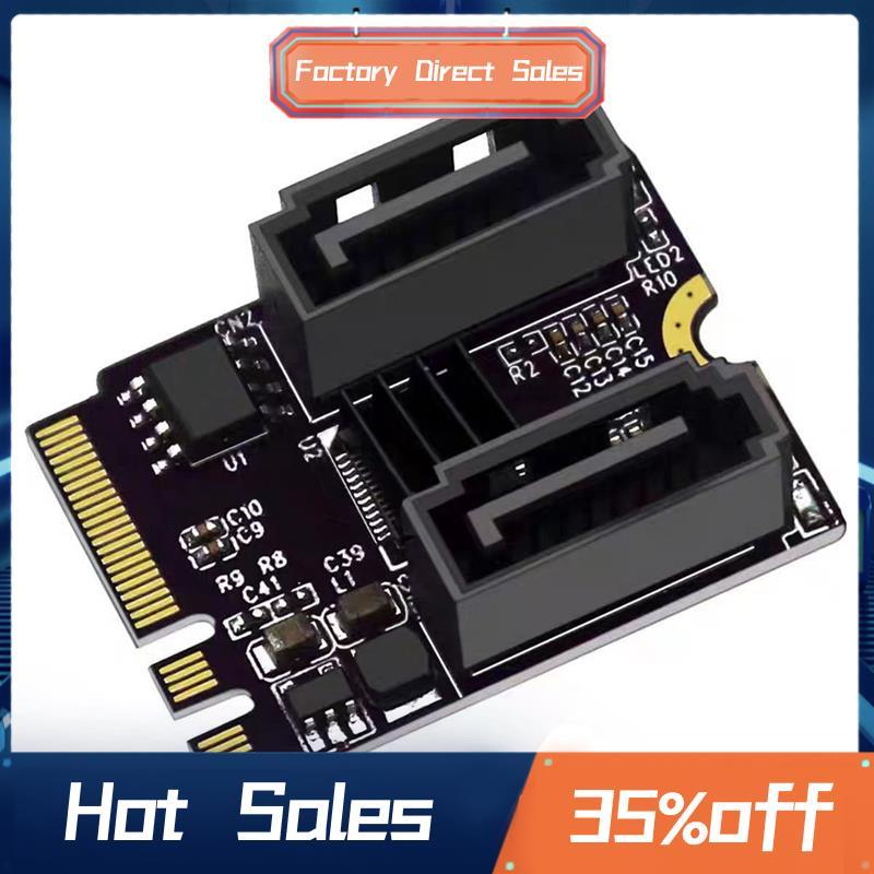 Thẻ mở rộng M2 sang SATA3.0 KEY A + E WIFI M.2 sang SATA HDD Adapter Thẻ JMB582 không có ổ cứng