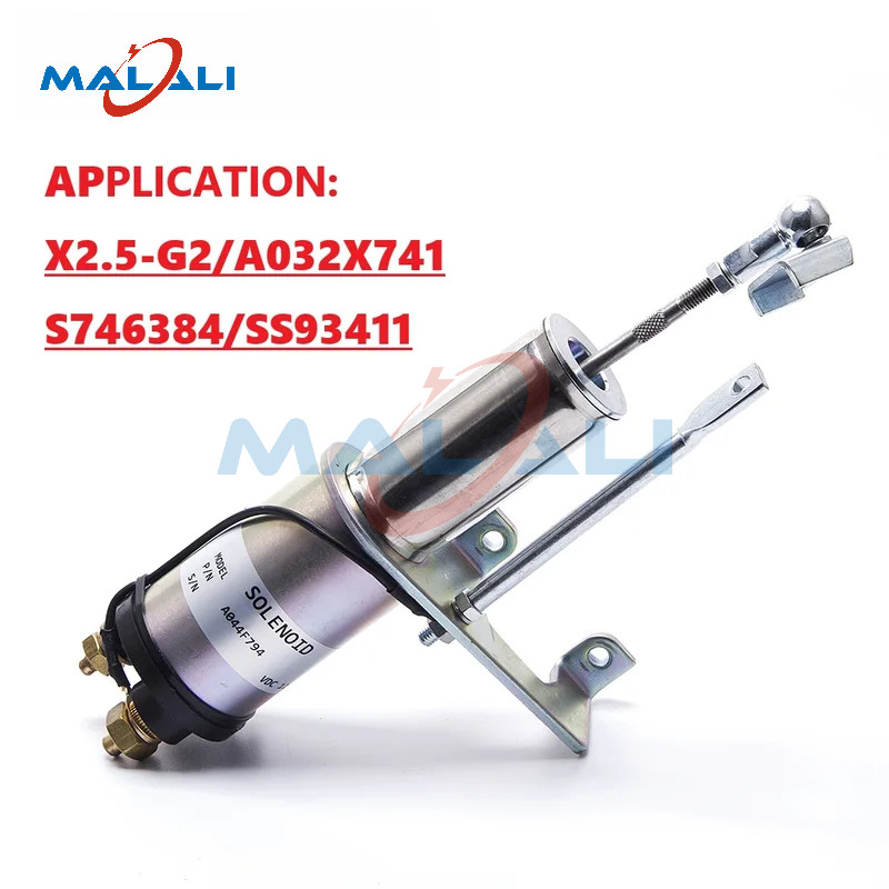 Malali 12V A044F794 Van điện từ dừng nhiên liệu Ngọn lửa Công tắc nhiên liệu cho 4BT 6BT Bộ phận máy