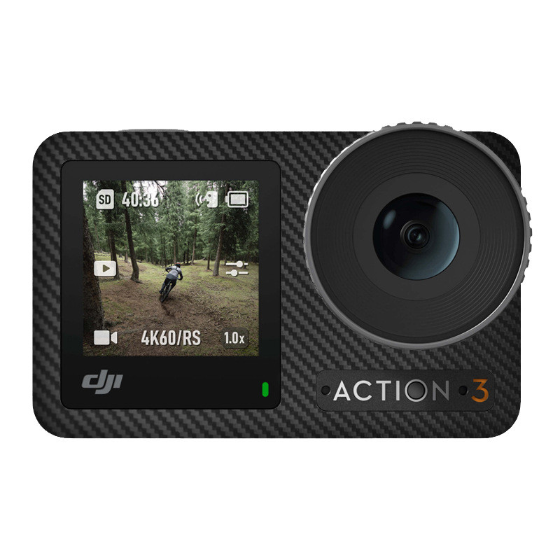 Giảm Giá ~ Lừa Đi Bộ Thích Hợp Cho DJI Osmo Action 3 Phim Bảo Vệ Action3 Miếng Dán Đầy Màu Liền Mạch