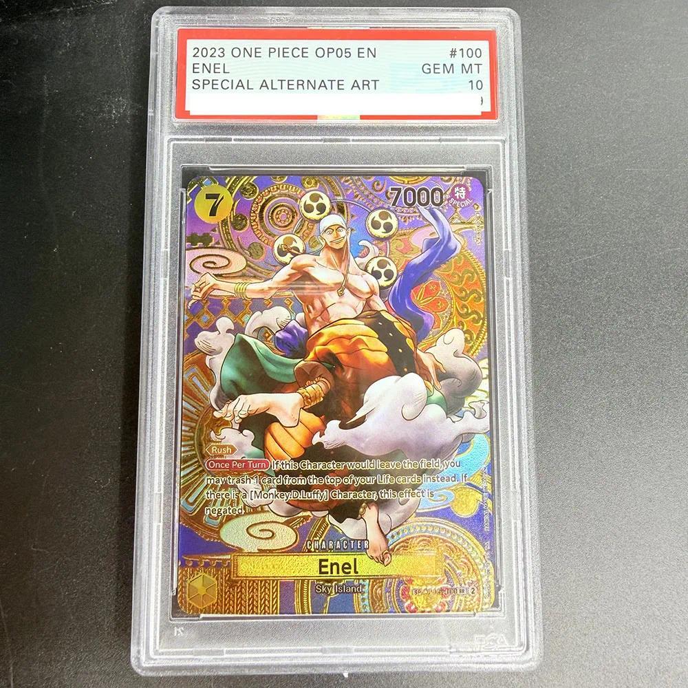 Thẻ đánh giá PSA10 DIY ONE PIECE 2023 ONE PIECE OP05 EN ENEL OP05-100 Bộ sưu tập Thẻ sao chép 10 điể