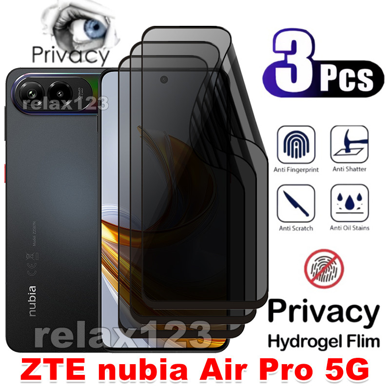 Dành Cho ZTE nubia Air Pro 5G 3 Phim Hydrogel Chống Riêng Tư Cho ZTE nubiaAir Pro NubiaAirPro nubia 