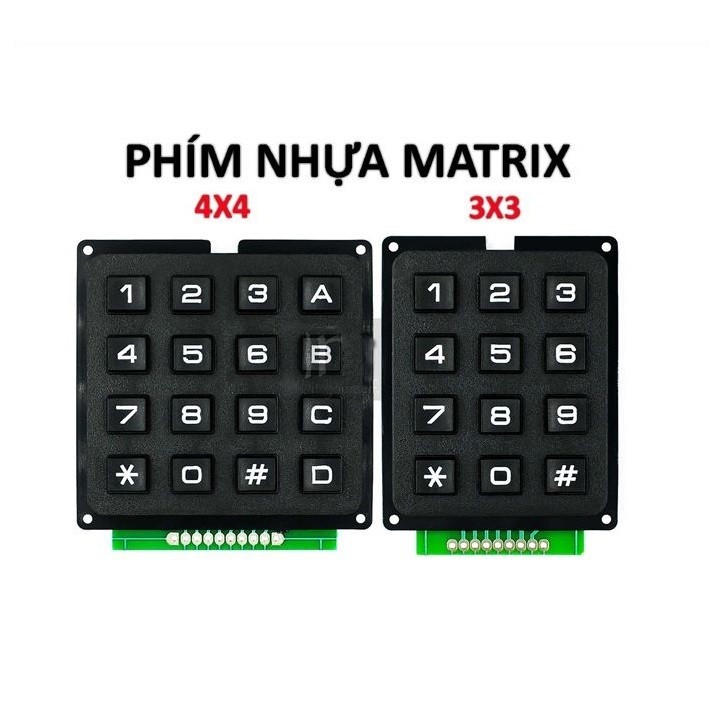 Bàn Phím Ma Trận Keypad 3x4 4x4 MCU Cho Arduino STM32