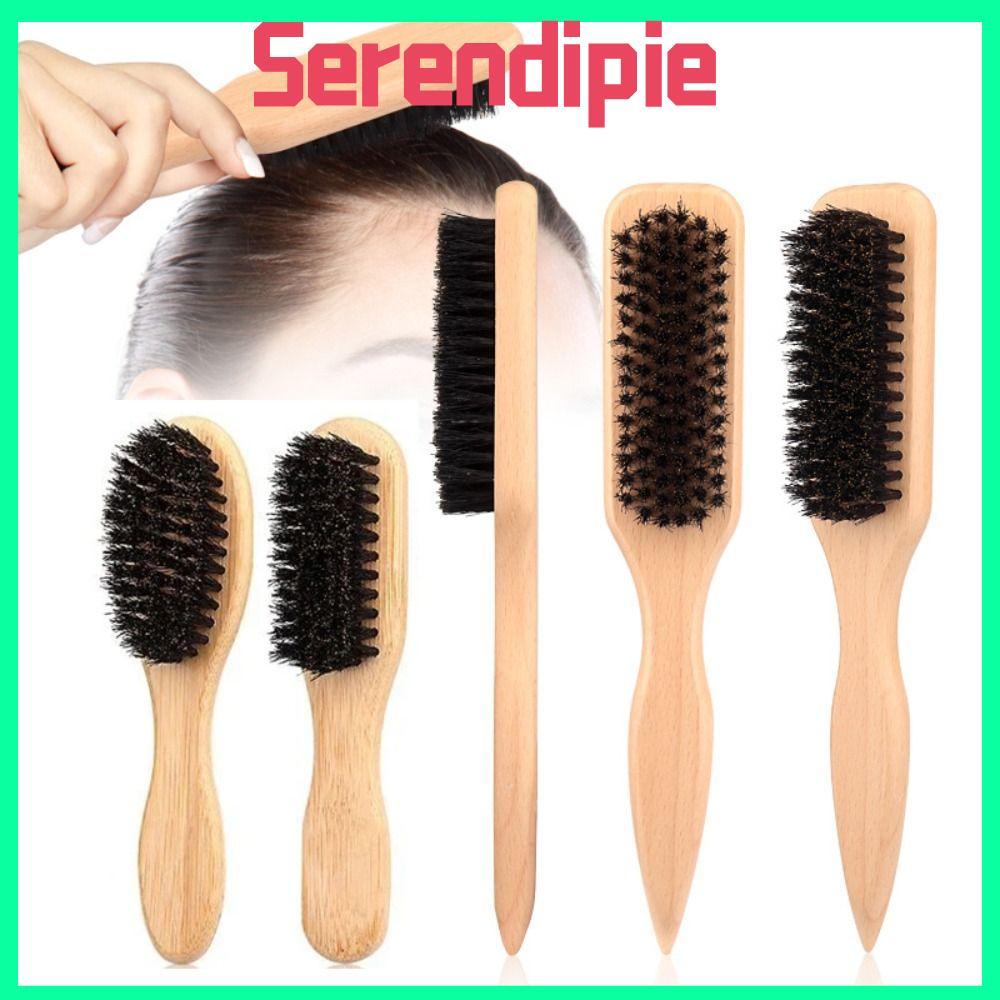 SEENDIPIE Slick Back Hair Brush, Backcombing Design Smooth Boar Bristle Hair Brush, Chức năng trêu c