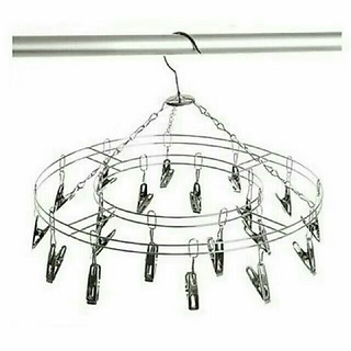 móc trùm tròn inox móc phơi quần áo cho bé sơ sinh 20 kẹp
