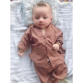 Đồ bộ đi chùa bé trai bé gái la hán tay dài size 4-40kg