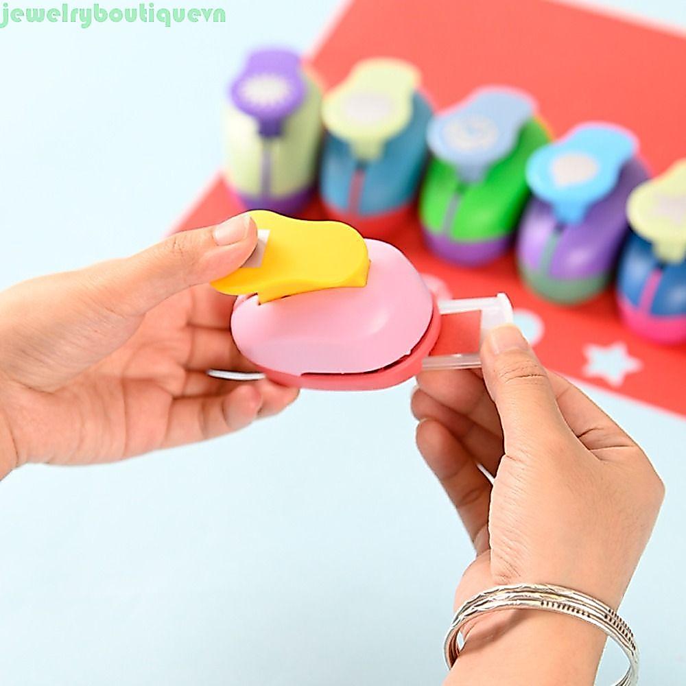 JEWE Stamp Border Punch, Hole Puncher Stamp Shape Butterfly Knot Embossing Machine, Đồ dùng học tập 