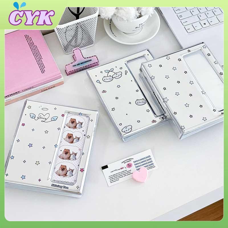 CYK Phim Hoạt Hình 4 Lưới Idol Card Photo Booth Album Cho 40 Chiếc 2x6 Inch Dải Ảnh Đánh Dấu Trang 2