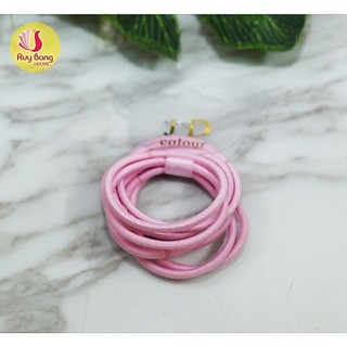 Vỉ 10 chiếc Dây buộc tóc trẻ em JD - buộc tóc không đau đầu, phụ kiện tóc