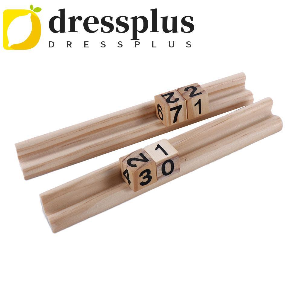 DRESSPLUS Domino Người Lớn Mahjong Domino Trò Chơi Gỗ Chân Gà Domino Khay Đựng
