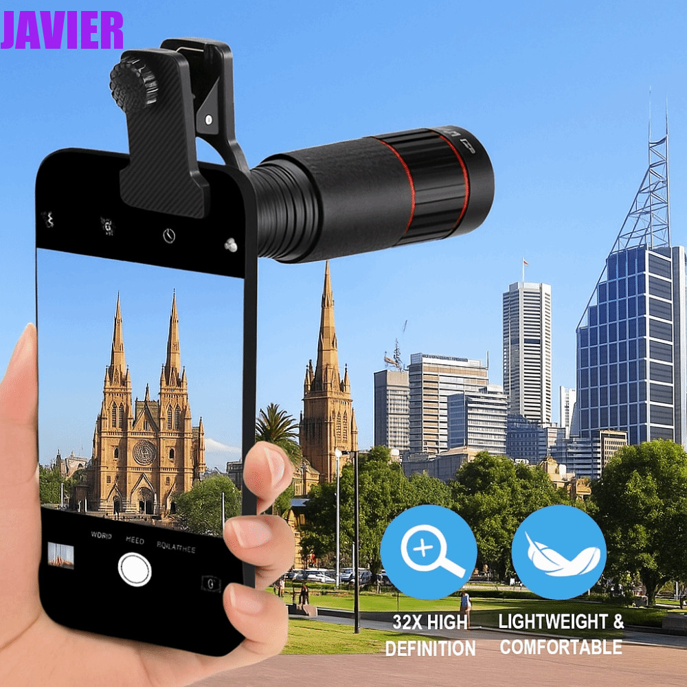 Ống kính điện thoại di động quang học JAVIER HD, Ống kính điện thoại di động Zoom một mắt đa năng ba