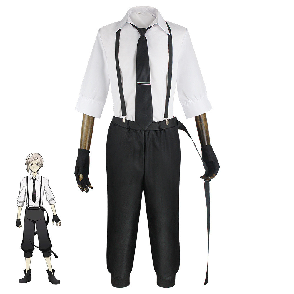 Bungou Đi Lạc Chó Atsushi Nakajima Cos Trang Phục Hóa Trang Halloween Trang Phục Sân Khấu Atsushi Na