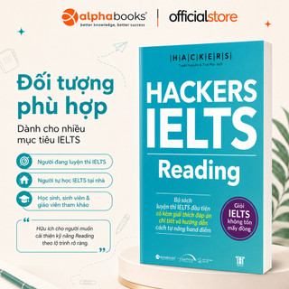 Sách - Hackers IELTS Reading – Kèm Chiến Lược Và Lời Giải Chi Tiết (Gamma Books)