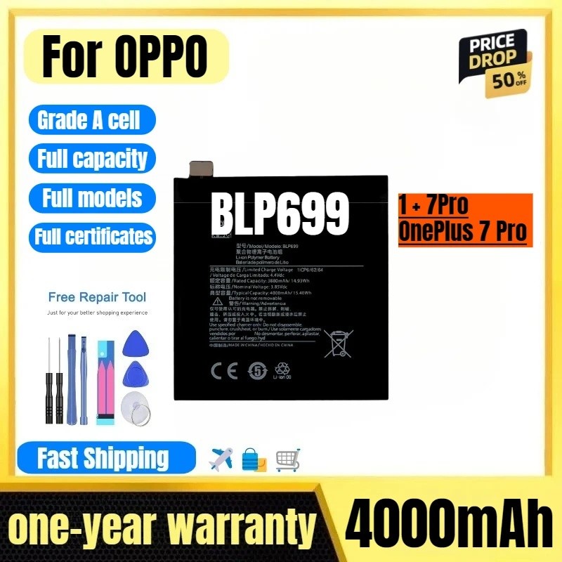 BLP699 cho OPPO 1 + 7Pro / OnePlus 7 Pro Pin Điện Thoại Chất Lượng Cao Thay Thế Dung Tích Cao Bateri