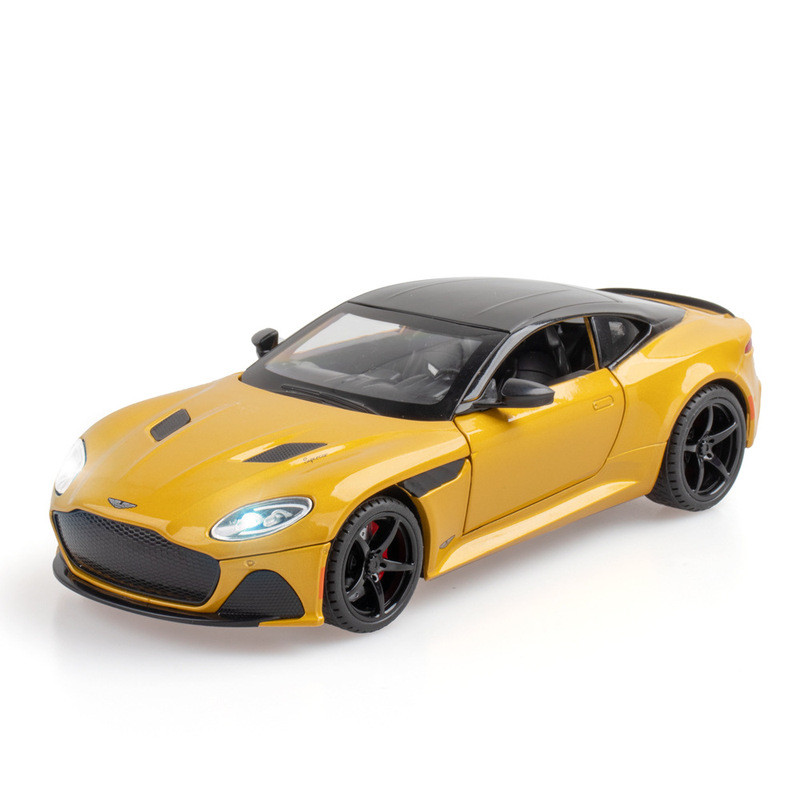 ((Hộp xốp) Mô Phỏng 1: 22 Aston Martin DBS Hợp Kim Xe Thể Thao Mô Hình Trang Trí Ăn Gà Cùng Phong Cá