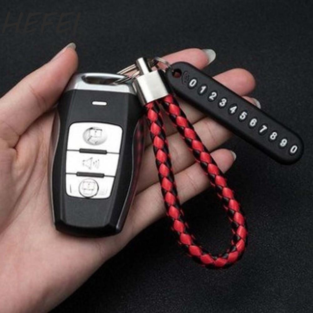 HEFEI Móc khóa số điện thoại HEFEI DIY Sáng tạo Chất lượng cao Chống mất Dây móc khóa