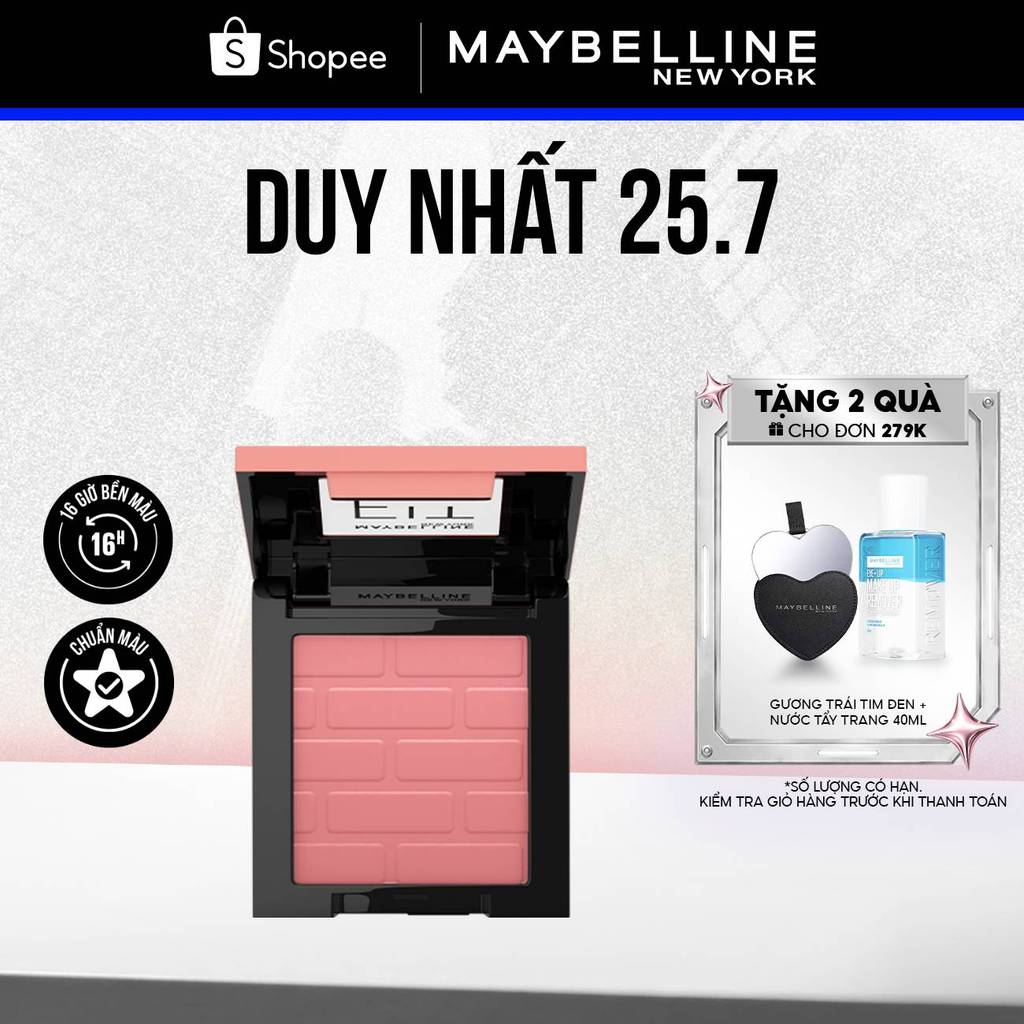 Phấn má hồng mịn lì chuẩn màu Maybelline Fit Me Blush 4.5g