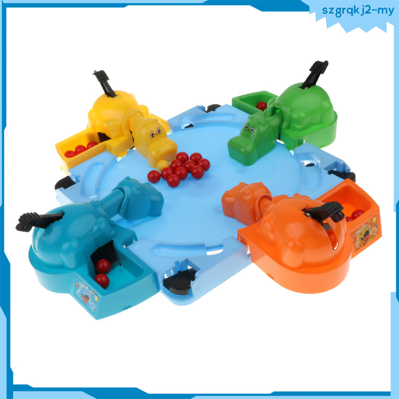 [SzgrqkjefMY] Máy tính để bàn Mini Hungry Hippo Board Game Trò chơi vui nhộn dành cho gia đình Đồ ch