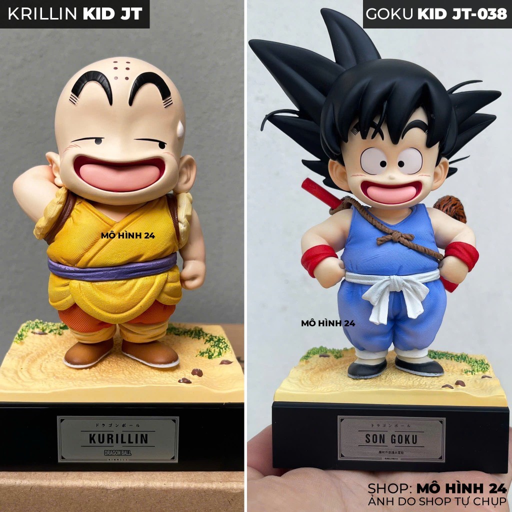 [CÓ SẴN] Mô hình Goku & Krillin kid JT studio cao 17cm & 13cm tuổi thơ goku kid jt DX Studio