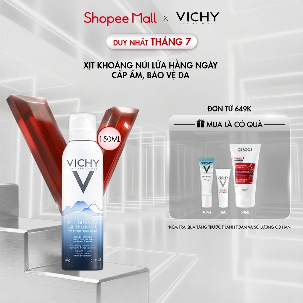Nước khoáng dưỡng da Vichy Mineralizing Thermal Water 150ml