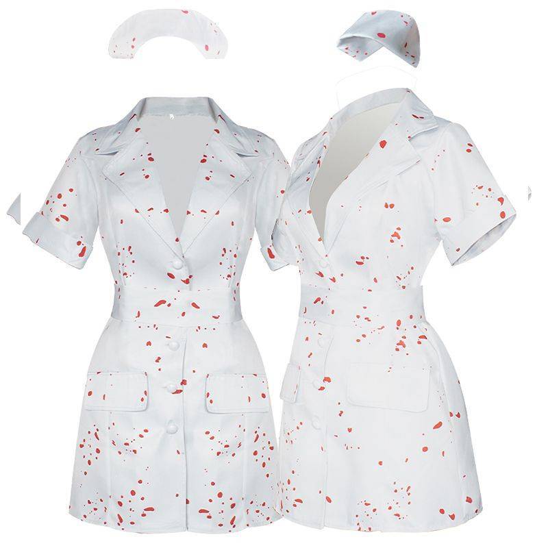 Silent Hill 2RE Female Nurse Cos Costume Horror Zombie Version Nurse Clothing Cos Costume niwa