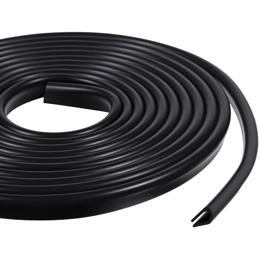 Tấm bảo vệ viền cao su 10ft / 3m, Dải niêm phong viền cửa cao su U Channel 1 / 8 ", Tấm bảo vệ va ch