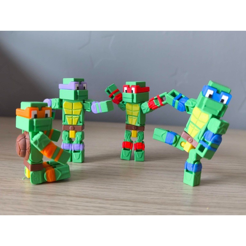 Lấy cảm hứng từ < Ninja Turtles > Cube Ninja Turtles -- Phong cách Minecraft