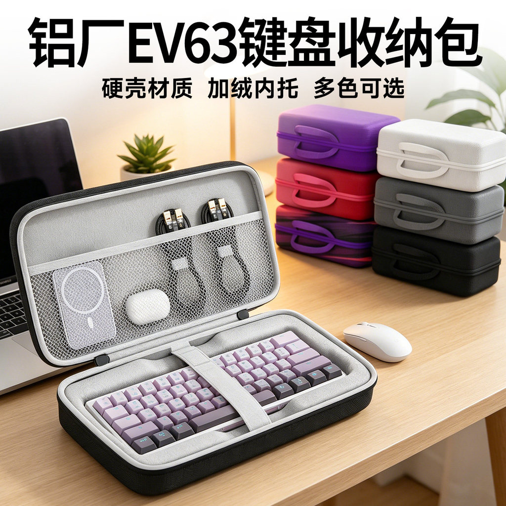Thích hợp cho IQUNIX Nhà máy nhôm EV63 Túi lưu trữ bàn phím ev63 Chìa khóa Bàn phím trục từ tính Chu