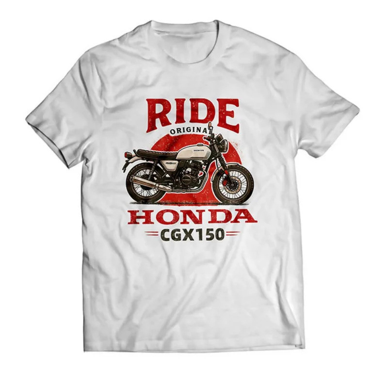 HONDA Thời Trang Phong Cách Mới Retro CGX150 Xe Máy Thiết Kế Hợp Thời Trang Áo Thun