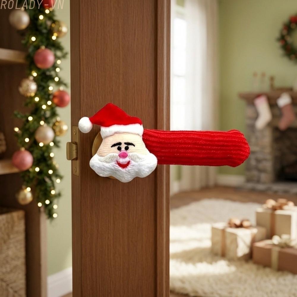 #ROYALLADY#Cute Anti-Collision & Anti-Static Door Handle Covers for Baby Rooms - Christmas