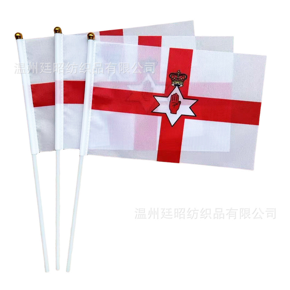 Cờ Bắc Ireland 14 * 21cm 5,5 * 8 inch Northern Ireland
